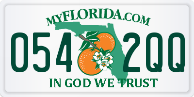FL license plate 0542QQ