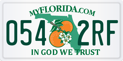 FL license plate 0542RF
