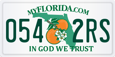 FL license plate 0542RS
