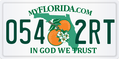 FL license plate 0542RT