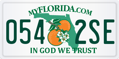 FL license plate 0542SE