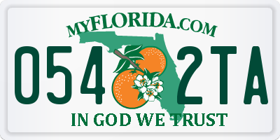 FL license plate 0542TA