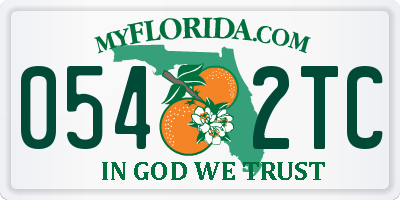 FL license plate 0542TC