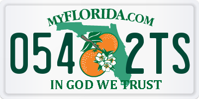 FL license plate 0542TS