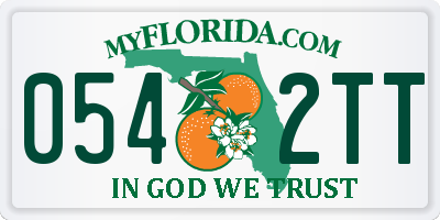 FL license plate 0542TT