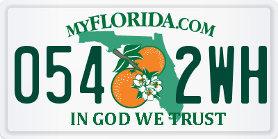 FL license plate 0542WH