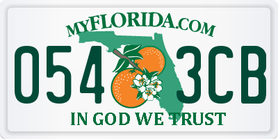 FL license plate 0543CB