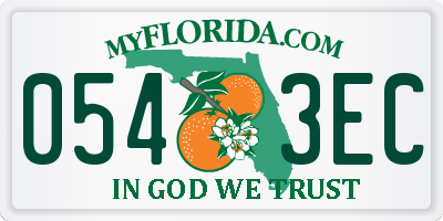 FL license plate 0543EC