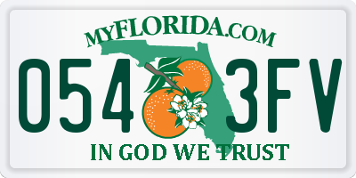 FL license plate 0543FV