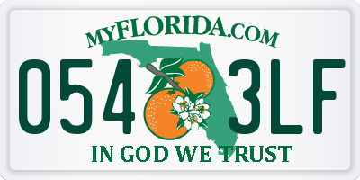 FL license plate 0543LF