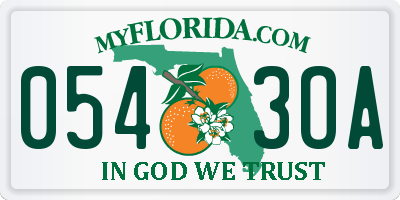 FL license plate 0543OA