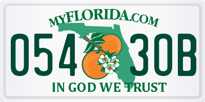 FL license plate 0543OB