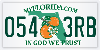 FL license plate 0543RB