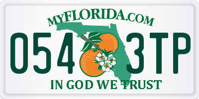 FL license plate 0543TP
