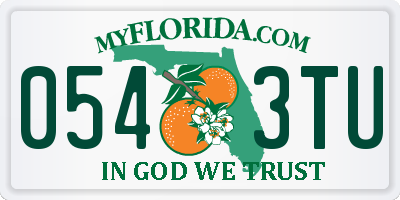 FL license plate 0543TU