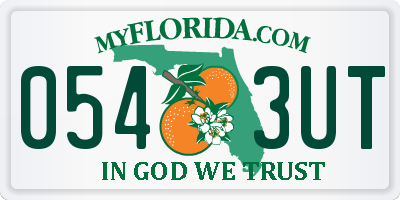 FL license plate 0543UT
