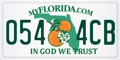 FL license plate 0544CB