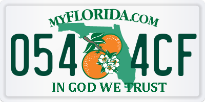 FL license plate 0544CF