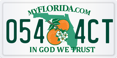 FL license plate 0544CT