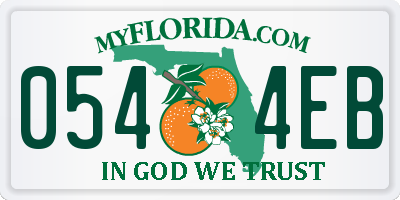 FL license plate 0544EB