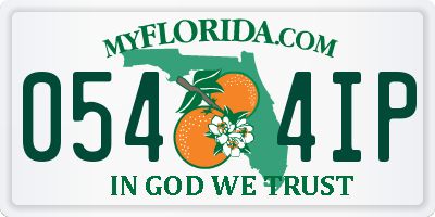 FL license plate 0544IP