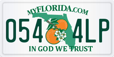 FL license plate 0544LP