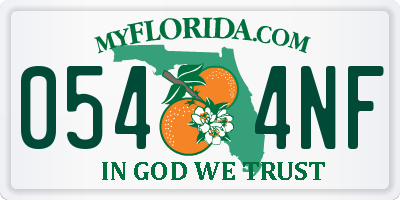 FL license plate 0544NF