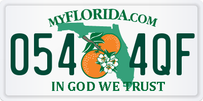 FL license plate 0544QF