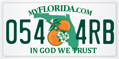FL license plate 0544RB