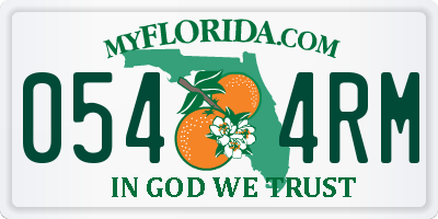 FL license plate 0544RM