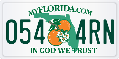FL license plate 0544RN