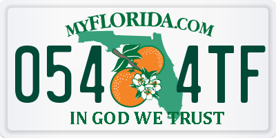 FL license plate 0544TF