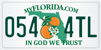FL license plate 0544TL