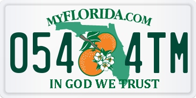 FL license plate 0544TM