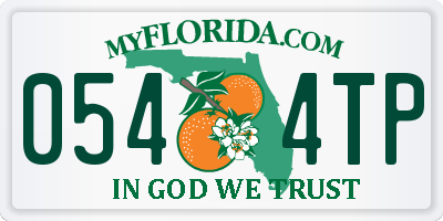 FL license plate 0544TP