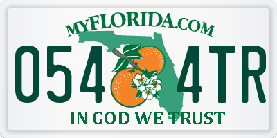 FL license plate 0544TR