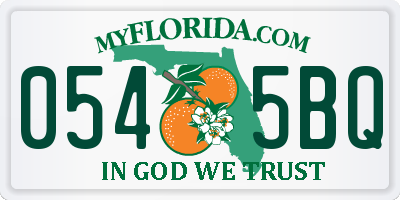 FL license plate 0545BQ