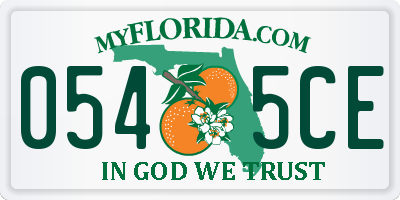 FL license plate 0545CE