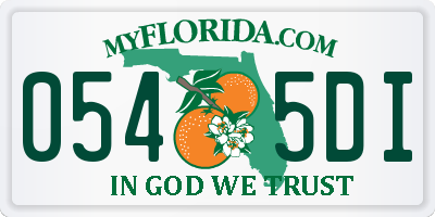 FL license plate 0545DI