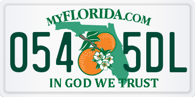 FL license plate 0545DL