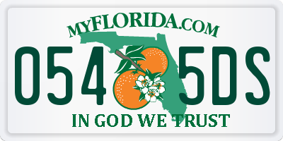FL license plate 0545DS