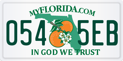FL license plate 0545EB