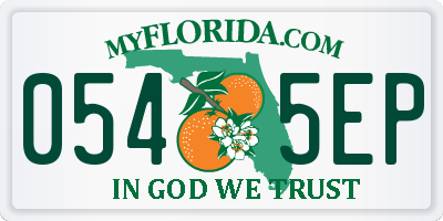 FL license plate 0545EP