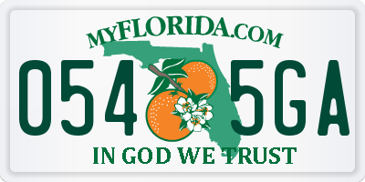 FL license plate 0545GA
