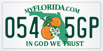 FL license plate 0545GP