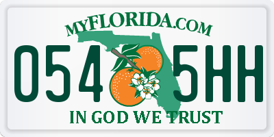 FL license plate 0545HH