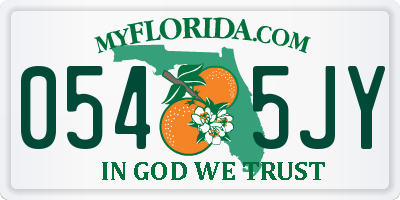 FL license plate 0545JY
