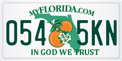FL license plate 0545KN