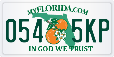 FL license plate 0545KP
