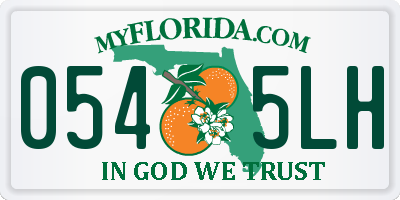 FL license plate 0545LH